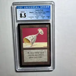 MTG Beta U A Ivory Cup CGC 8.5 Quad+ NM/Mint+ (with 9 centering) 1993 - Image 1