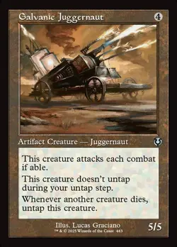 Galvanic Juggernaut (Retro Frame) Innistrad Remastered NM MTG Non-Foil - Image 1