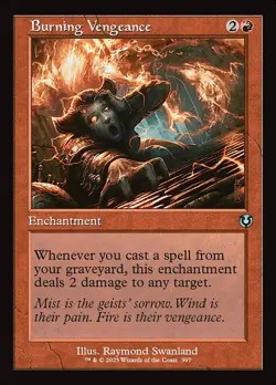 Burning Vengeance (Retro Frame) Innistrad Remastered NM MTG Non-Foil - Image 1