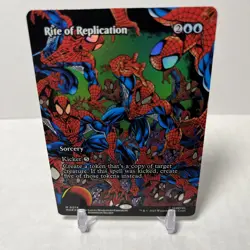 MTG Marvel's Spider-Man Rite of Replication (Borderless) Mythic Foil # 0014 - Image 1