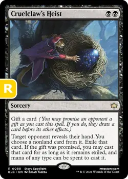 MTG Cruelclaw's Heist BloomBurrow Rare Sorcery NM - Image 1