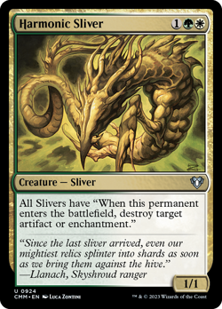 Harmonic Sliver Commander Masters NM Creature Uncommon MAGIC MTG CARD ABUGames - Image 1