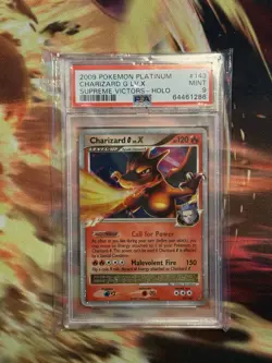 Pokemon 2009 Supreme Victors Holo Rare Platinum Charizard G LV.X #143 - PSA 9 - Image 1