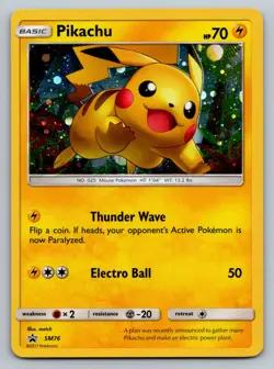 Pokemon TCG - Pikachu SM76 Cosmos Foil Sun & Moon Black Star Promo Near Mint - Image 1