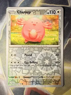 Pokemon TCG Chansey 144/198 Reverse Holo Scarlet & Violet Base Set - Image 1