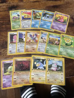 Pokemon TCG 1st Edition U/C 15 Cards Mixed Sets - Image 1