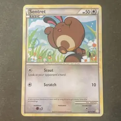 Sentret 80/123 Heartgold & Soulsilver Base Set Regular Pokemon TCG - Image 1