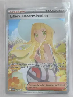 Lillie's Determination Mega Evolution Pack Fresh English Pokemon MEG 184/132 - Image 1