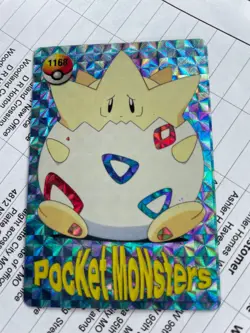 Pokemon Pikachu Vintage Pocket Monsters Vending HOLO Prism Sticker 1999 Nintendo - Image 1
