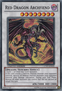 Red Dragon Archfiend - CT07-EN025 - Super Rare Limited Edition Near Mint Yugioh - Image 1