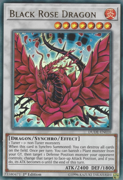 Black Rose Dragon - DUDE-EN010 - Ultra Rare 1st Ed - Near Mint Yugioh - Image 1