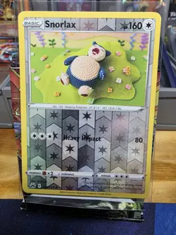 Snorlax 2023 # 109/159 Crown Zenith Reverse Holo Rare Card Pokemon TCG - Image 1