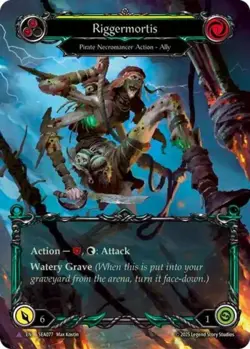 Flesh and Blood FAB Riggermortis (Marvel) NM 1st EditionCold Foil High Seas - Image 1