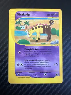 Girafarig Pokemon Karte 2003 58/144 Skyridge Pokemon Card - Image 1