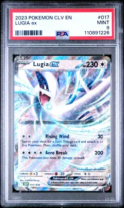 2023 POKEMON CLV-TRADING CARD GAME CLASSIC #017 LUGIA EX PSA 9 - Image 1