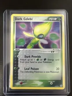 Pokemon Dark Celebi Holo Rare Card 4/101 2004 EX Hidden Legends Ungraded - Image 1