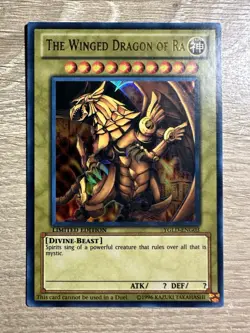 YGLD-ENG03 the Winged Dragon of Ra LP Ultra Rare Limited Edition Card - Image 1