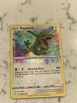 Pokemon TCG Rayquaza Vivid Voltage Holo Rare Card 138/185 NM/M Condition - Image 1