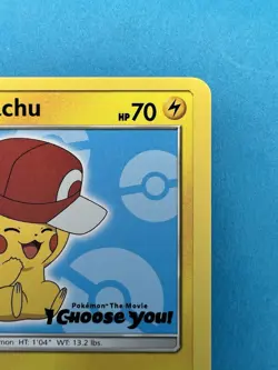 Ash's Pikachu SM113 Sun & Moon Black Star Promo Card Pokemon TCG NM - Image 2