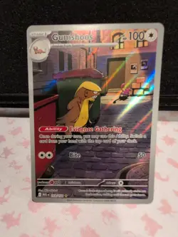 Gumshoos Illustration Rare 153/132 Mega Evolution Pokemon TCG Near Mint Card NM - Image 2
