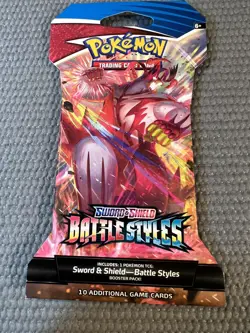 2021 POKEMON TCG SWORD & SHIELD BATTLE STYLES 10 CARD BOOSTER PACK - Image 1