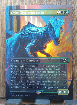 Grim Giganotosaurus (BORDERLESS FOIL) Universes Beyond: Jurassic World Coll. - Image 1
