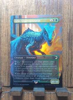 Grim Giganotosaurus (BORDERLESS FOIL) Universes Beyond: Jurassic World Coll. - Image 2