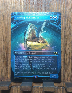 MTG Cresting Mosasaurus ( FOIL Borderless ) Universes Beyond: Jurassic World NM - Image 2