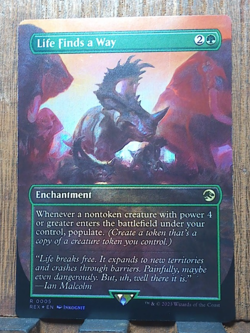 Life Finds a Way (Borderless FOIL) Universes Beyond Jurassic World Collection NM - Image 1