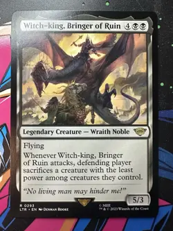 MTG Witch-king, Bringer of Ruin - The Lord of the Rings #293 LTR NM - Image 1