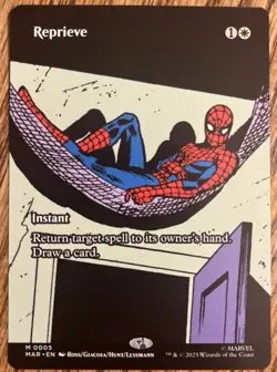 Reprieve (Borderless) 0005 - Marvel's Spider-Man MTG NM/M Ships Now - Image 1