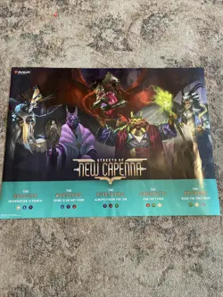 Magic the Gathering STREETS OF NEW CAPENNA Foil Promo poster 18x24 MTG - Image 1
