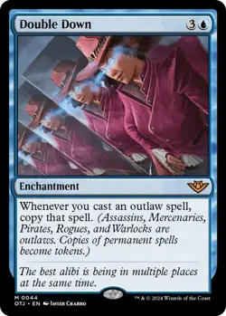 NM Foil Double Down, MTG, OTJ, Magic the Gathering, 44 - Image 1