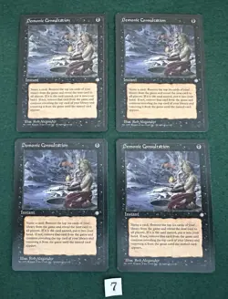 4X Demonic Consultation - MTG Ice Age - NM/M. More Vintage MTG In Store. - Image 1
