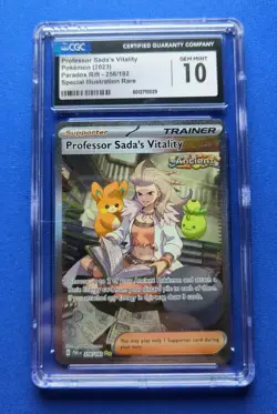 Pokemon Professor Sada's Vitality 256/182 Paradox Rift CGC Gem Mint 10 ENGLISH - Image 1