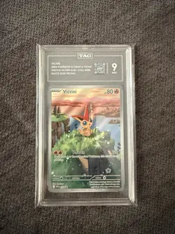 Victini SVP 208 Illustration Rare S&V Black Star Promo Pokemon TAG 9 MINT - Image 1