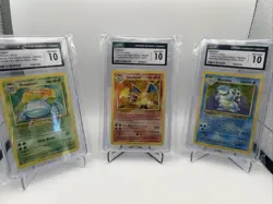 Lot(3) 2023 Pokemon TCG Classic Collection Charizard Venusaur Blastoise CGC 10 - Image 2
