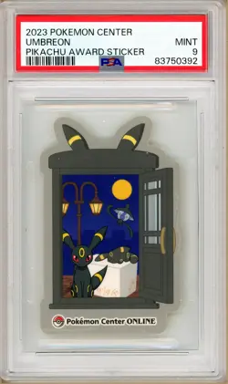 Pokemon - Pokemon Center Umbreon Pikachu Award Sticker PSA 9 - Image 1