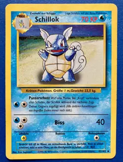 Pokemon *Schillok* 42/102 ~ Basis Set Uncommon Deutsch - Image 1
