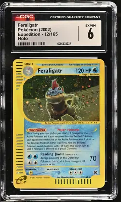 FERALIGATR E-Reader Expedition Holo Rare #12 CGC 6 Vintage Pokemon [Nostalgium] - Image 1