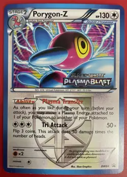 Pokemon Porygon-Z BW84 - Plasma Blast Holo Promo (Stamped) - Image 3