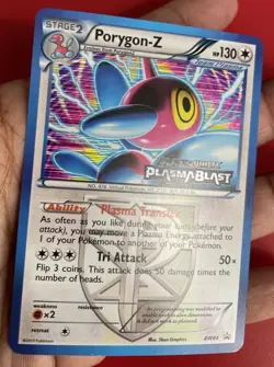 Pokemon Porygon-Z BW84 - Plasma Blast Holo Promo (Stamped) - Image 4