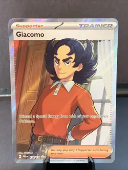 Pokemon TCG Giacomo 138/131 Ultra Rare Prismatic Evolutions Holo NM/M - Image 1