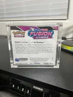 Pokemon TCG- Sword & Shield Fusion Strike Booster Box - Sealed In Acrylic Case - Image 3