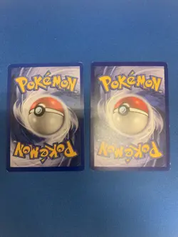 Vintage Pokemon Poliwhirl 38/102 and Poliwag 59/102 Pokemon Base Set - LP - Image 2
