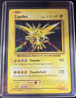 Zapdos - 42/108 - XY Evolutions Holo Rare Pokemon TCG 2016 - Excellent - Image 1