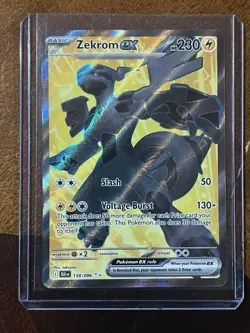 Zekrom ex 158/086 Black Bolt Pokemon Double Rare Full Art Mint, (grade play) - Image 1