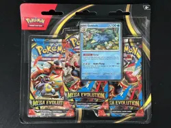 Pokemon TCG Mega Evolution Three Booster Blister Pack New Sealed - Image 1