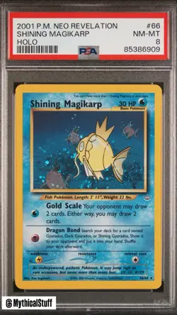 PSA 8 2001 POKEMON NEO REVELATION #66 SHINING MAGIKARP-HOLO - Image 1