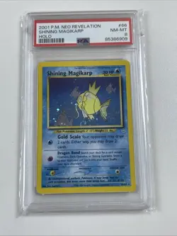PSA 8 2001 POKEMON NEO REVELATION #66 SHINING MAGIKARP-HOLO - Image 3